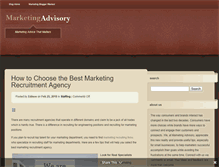 Tablet Screenshot of marketingadvisory.net